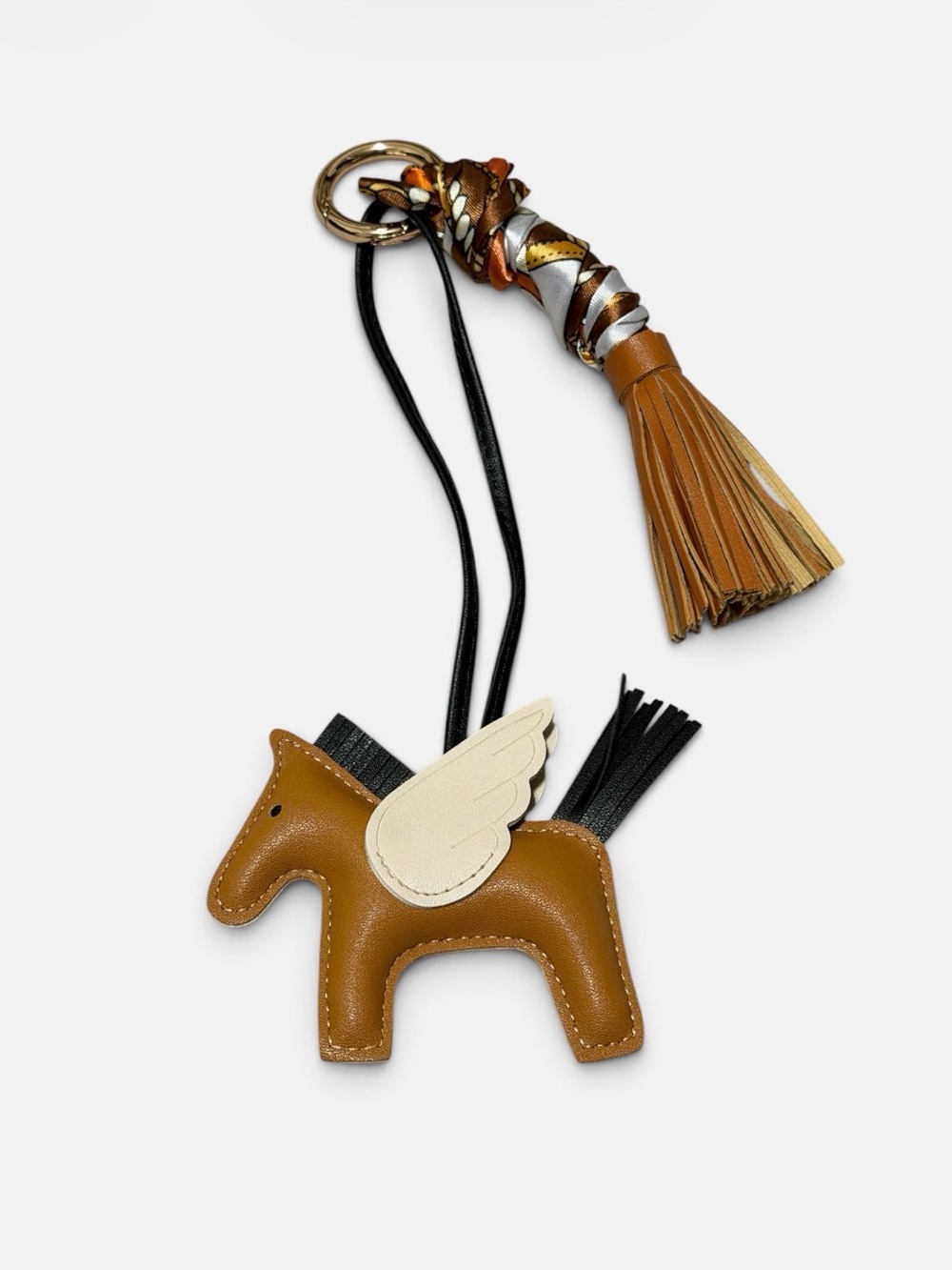 Brown Pegasus Pony Keychain Bag Charm - Picture 2 of 3